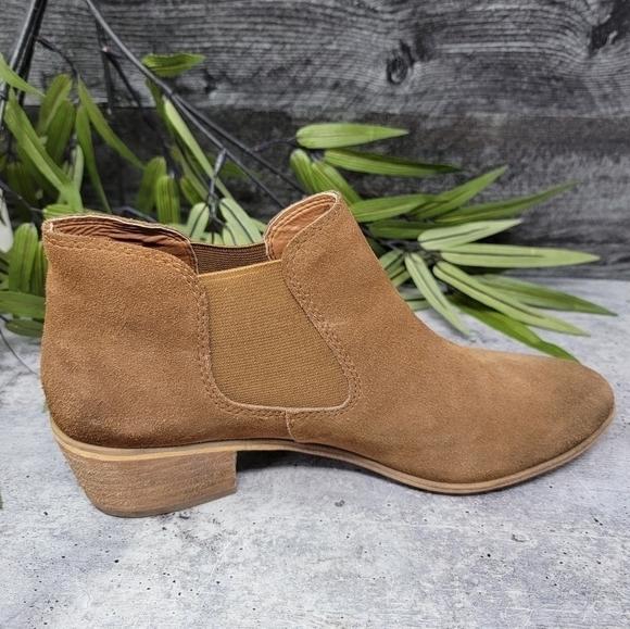 BP | Tan Suede Slip-On Ankle Booties Size 9 - Picture 6 of 10